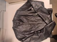 CS2072/2026  BLACK LEATHER JACKET BRAND YOUCOM